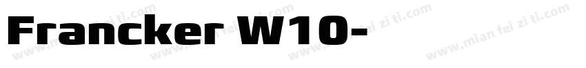 Francker W10字体转换